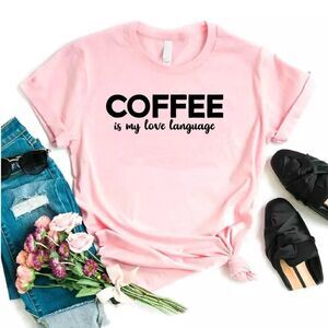 Coffee is my Love Language Soft Graphic Tee Shirt